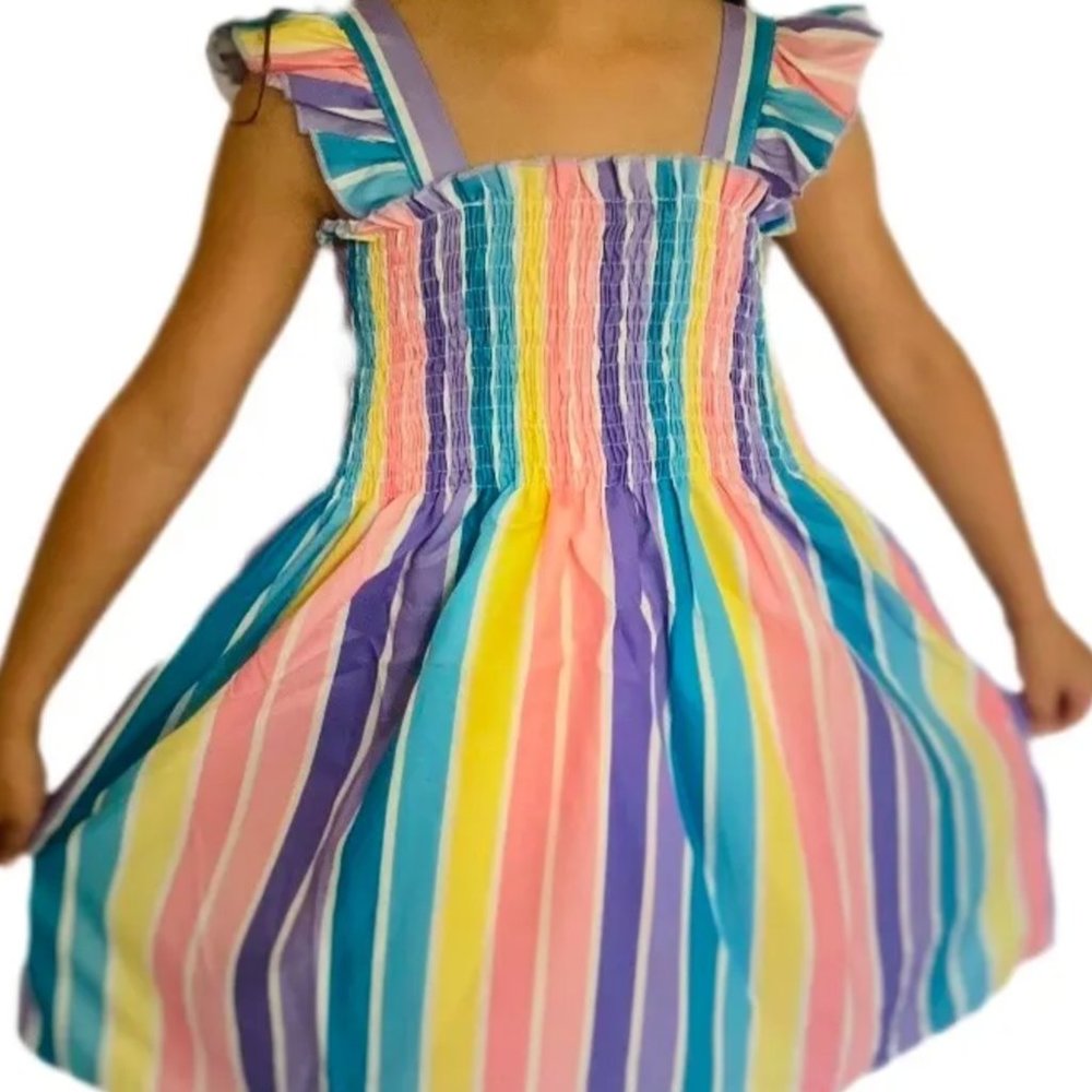 Kids Color Block Dress NEW Lavendar